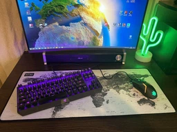 Игровая поверхность WorkPlaceShop MP ГРАФИТОВАЯ КАРТА МИРА 500х1200 мм фото от покупателей 5