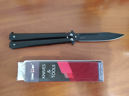 Нож Бабочка Складной Черный Высококачественная сборка фото от покупателей 9