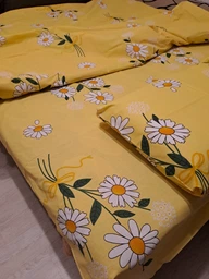 Постельное белье Zastelli Chamomile on Yellow бязь евро 200*220 фото от покупателей 2