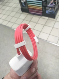 Кабель USB на Type-C 65W PD SUPER VOOC/6A 1m OPPO (RED) фото від покупців 10