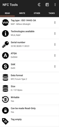 NFC мітка 10 штук наліпка чіп NTAG213 ISO 14443A 144байт 13.56МГц