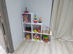 Стеллаж горка, перегородка для комнаты Moreli Ville В1078*Ш1072*Г290 Бетон