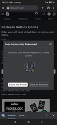 Roblox: Knife Crown - Murder Mystery 2 фото от покупателей 15