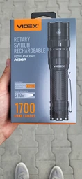 Портативний світлодіодний ліхтарик VIDEX VLF-A156R 1700Lm 6500K (Li-ion 21700 4000mAh змінний) фото від покупців 4