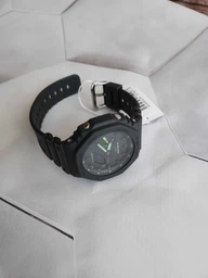 Мужские часы Casio GA-2100-1AER Черный\Белый