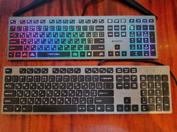 Клавиатура проводная A4Tech FX60H USB Grey Neon backlit (4711421978309) фото от покупателей 1