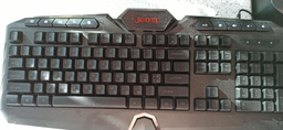 Клавіатура з підсвічуванням USB JEDEL K504, довжина кабелю 170см, (Eng/Укр/Рус), (483х188х35 мм), 104к, Black