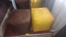 Пуф Куб SanchoBAG, розмір 40x40x40 Оксфорд Блакитний фото від покупців 4