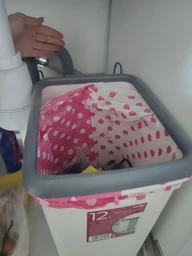 Відро для сміття MBM HOME BIN-02 12L BEIGE пластикове бежеве фото від покупців 7