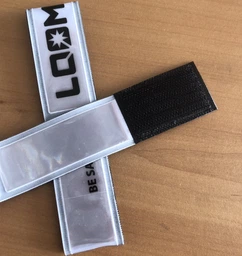 Світловідбиваюча ПВХ пов’язка LOOM на липучці 3х38см біла світловідбивна повязка(2шт.) фото від покупців 14
