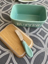 Масленка с ножом и бамбуковой крышкой "Butter" фото от покупателей 2