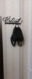 Вешалка Настенная 50см х 18см Glozis Welcome Black H-078