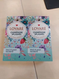Чай чорний та зелений Lovare Champagne Splashes у пірамідках, 15 шт фото від покупців 1