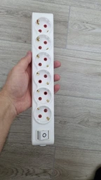 Колодка ТЕССО 102 602 00S 6 постов с заземлением с выключателем Черная (8681277843686)