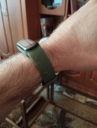 Силиконовый ремешок MRK для фитнес браслета Xiaomi Mi Band 6/5 абрикосовый (35) с металлической кнопкой (mrk2514) фото от покупателей 4
