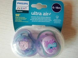 Пустышка Philips AVENT Ultra Air, 6-18 міс. 2 шт (SCF085/61) фото от покупателей 6