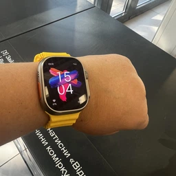 Розумний Смарт Годинник HK8 Pro Max ULTRA AMOLED 49 mm White Наручний безрамковий годинник з бездротовою зарядкою з підтримкою української мови фото від покупців 3