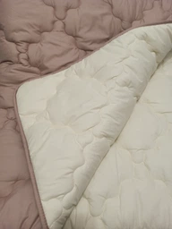 Одеяло IDEIA Всесезонное Двуспальное 175х210 см Овечья шерсть Woolly Двустороннее Молоко/Беж (4820227285426) фото от покупателей 8