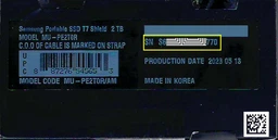 Внешний накопитель SSD Samsung T7 Shield 2TB USB3.2 Gen 2 R 1050 MB/s W 1 GB/s Black (MU-PE2T0S/WW) фото от покупателей 4