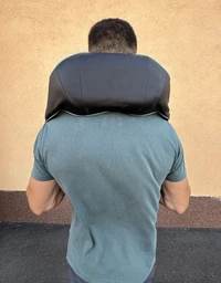 Массажер для тела спины поясницы шеи и плеч Shiatsu воротник электро роликовый с инфракрасным подогревом синий (YC-303D-4) фото от покупателей 11