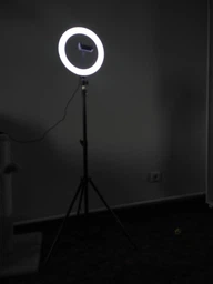 Кольцевая светодиодная цветная лампа RGB LED MJ26 Набор блогера селфи кольцо со штативом Мультиколор 26 см фото от покупателей 19