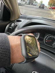 Защитный чехол со стеклом для для Apple Watch 4/5/6/SE/SE 2 (44 мм) Black фото от покупателей 9