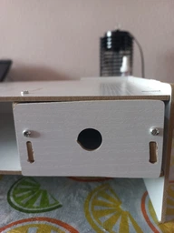 Настольная подставка под монитор и ноутбук с полочками для хранения канцелярии черная фото от покупателей 3