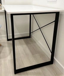 Компьютерный стол Ferrum-decor Дейв 75x140x60 черный ДСП Дуб Сан-Марино 16мм фото от покупателей 14