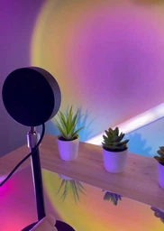Светодиодная лампа для блогеров с проекцией заката / восхода Grant LED Sunset 16 цветов c пультом для селфи F-20 фото от покупателей 4