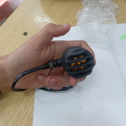 Поворотники LED гриль для мотоцикла с решеткой, металлические 12v.