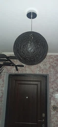 Плетённый чёрный подвес (30см) (971-3001-1 BК)