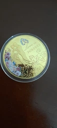 Коллекционная памятная монета для влюбленных Love Forever gold фото от покупателей 1