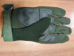 Перчатки мужские тактические с костяшками и закрытыми пальцами 4623 L Оливковый
