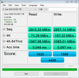 Накопитель SSD M.2 2280 2TB FA100 Acer (BL.9BWWA.121) фото от покупателей 7