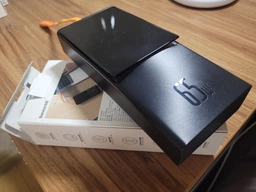Павербанк для ноутбука + кабель для роутера Baseus Power Bank 20000mAh Elf Digital Display 65W Black Зовнішній акумулятор чорний фото від покупців 4