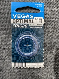 Батарейка VEGAS CR1620 літієва 1шт. Optimal фото від покупців 4