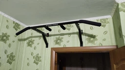 Турник настенный домашний PullUp разборной 3 хвата обычный + широкий + узкий хват черный (P1041)