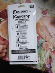 Секатор з механізмом хропіння INTERTOOL FT-1006 SK5 180 мм до 25 мм фото від покупців 8