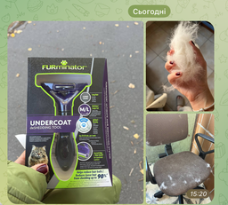 Фурминатор для котов с длинной шерстью FURminator размер L (691662) (4048422141280)
