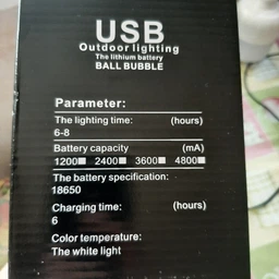 USB LED Лампа туристична кемпінгова 80 W Світильник акумуляторний 2400 мАг, ліхтар нічник з підвісом, Портативна похідна лампочка з зарядкою фото від покупців 10