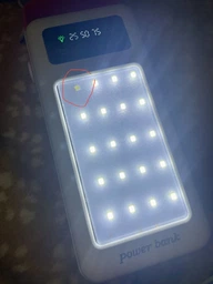 Портативний акумулятор повербанк з LED ліхтариком Viva 60000 mAh та з вбудованим кабелем White / Power Bank 755126-W