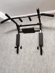 Турник PullUp 3в1 настенный плюс брусья с упором для пресса 4 хвата разборной черный (P3043) фото от покупателей 14