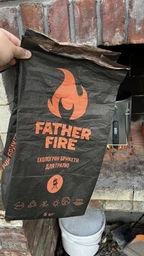 Брикеты древесноугольные FATHER FIRE 5 кг (4820260440011) фото от покупателей 2