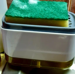 Кухонний органайзер для миття посуду SOAP PUMP диспенсер-дозатор та підставка під губку (чорний) фото від покупців 17