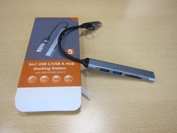 USB-хаб Dynamode 5-в-1 USB Type-C/Type-A to 1х USB3.0, 2x USB 2.0, кардридер SD/MicroSD/TF, металл Темно-серый (DM-UH-514) фото от покупателей 2