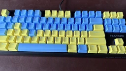Набор кейкапов Hator First Ukrainian PBT keycaps UKR/ENG/rU White (HTS-136)