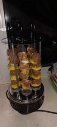 Электрошашлычница Domotec BBQ GH8612 1000 Вт 6 Шампуров Черная фото от покупателей 1