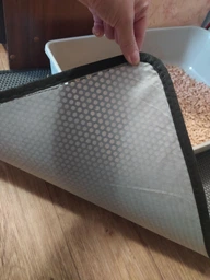 Коврик CAT MAT двухслойный для кошачьего лотка 60х80 см Серый (011115) (5705003011115) фото от покупателей 3