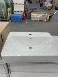 Geberit VARIFORM умивальник вбудовуваний на стільницю, прямокутний, 60*45см, з поличкою для отвору під змішувач, з переливом (500.780.01.2) фото від покупців 2
