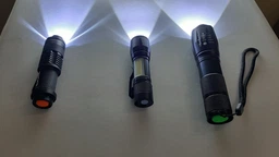 USB LED Фонарик Ручний - В Руку НАБІР 3 шт Туристичний Похідний Світлодіодний Портативний Кемпінговий 1000-1800 Lm Аккумуляторний на Батарейках фото від покупців 1